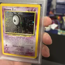 Unown A Holo Pokemon Neo Discovery 14/75 PSA 8 Pokemon Card Graded - Image 3