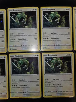 10x Rayquaza SWSH029 Black Star promo Pokemon Cards Lot Sea And Sky swirl LOOK!! - Image 3