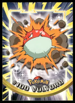 Pokemon Cards Voltorb #100 Topps Trading Cards Series 2 NM *4 - Image 1