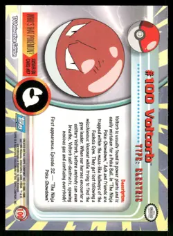 Pokemon Cards Voltorb #100 Topps Trading Cards Series 2 NM *4 - Image 2