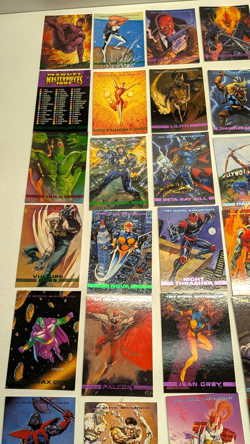 1993 Marvel Masterpieces TCG Card Lot -Spiderman Iron Man 85 Cards - Image 3