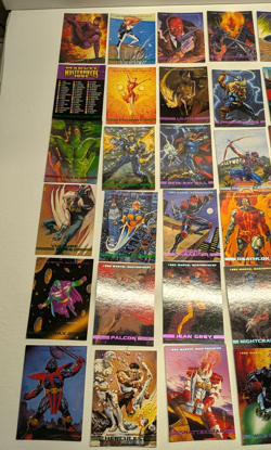 1993 Marvel Masterpieces TCG Card Lot -Spiderman Iron Man 85 Cards - Image 4