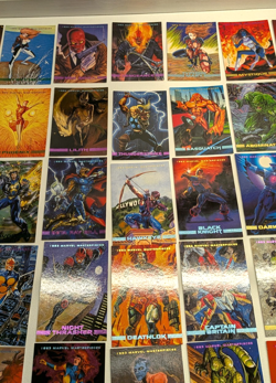 1993 Marvel Masterpieces TCG Card Lot -Spiderman Iron Man 85 Cards - Image 5