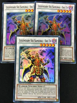 YUGIOH LEGENDARY SIX SAMURAI SHI EN RYMP-ENSE1 SUPER X3 (LP) - Image 1