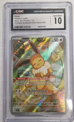 Pokemon Card-Eevee Promo From Prismatic Evolutions Elite Trainer Box -173 CGC-10 - Image 1