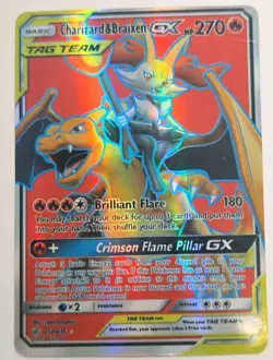 Pokemon Charizard & Braixen GX SM230 Sm Promo TAG TEAM GX Holo Card - Image 1