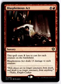 Blasphemous Act NM ECC Commander: Lorwyn Eclipsed MTG - Image 1