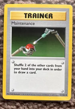 Pokemon TCG - Maintenance 83/102 Shadowless Base Set NEAR MINT Pokemon Card - Image 1