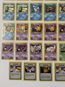 Lot of 28 Pokemon Cards Gym Challenge /132 Abra Drowzee Trainers Slowpoke LP-NM - Image 3