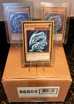 Yu-Gi-Oh Sealed OTS Tournament Pack 28 & 3x OP28 Blue Eyes White Dragon UTR Lot - Image 1