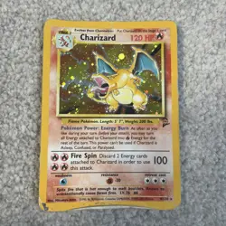 2000 Pokemon Base Set 2 II Charizard 4/130 Holo Foil - Image 1