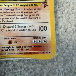 2000 Pokemon Base Set 2 II Charizard 4/130 Holo Foil - Image 5