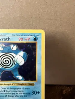 Pokemon Poliwrath Base Set Shadowless Holo Rare 13/102 1999 90 HP English - Image 3