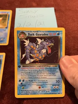 Pokemon Team Rocket First Edition Magikarp x3 & Dark Gyarados x3 - Image 2