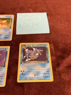 Pokemon Team Rocket First Edition Magikarp x3 & Dark Gyarados x3 - Image 3