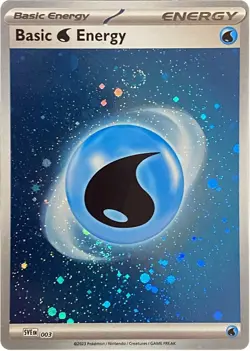 Pokemon 151 (NM) - Basic Water Energy SVE 003 Cosmos Holo Scarlet & Violet - Image 1