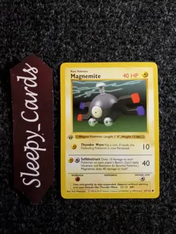 Magnemite 53/102 Pokemon 1st Edition Shadowless Base Set NM - Image 1