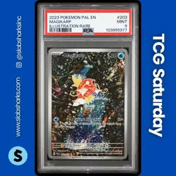 2023 POKEMON S&V PALDEA EVOLVED #203/193 MAGIKARP ILLUSTRATION RARE PSA 9 - Image 1