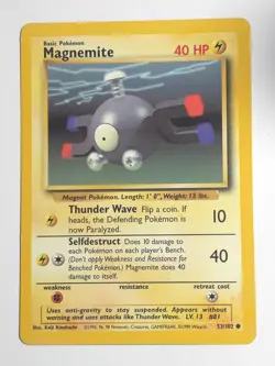 Base Set Pokemon TCG Magnemite 53/102 - Image 1