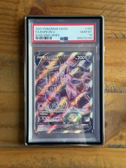Pokemon TCG Espeon V Evolving Skies 180/203 - PSA 10 - Image 1