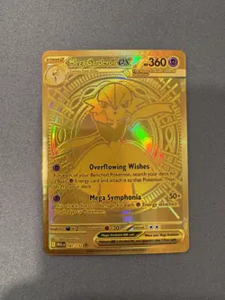 Pokemon Mega Evolutions Mega Gardevoir EX 187/132 Mega Hyper Rare Gold - Image 1