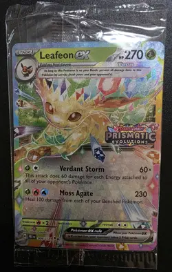 Leafeon EX 006/131 Prismatic Evolutions STAMPED Promo SEALED Pokemon 2025 - Image 1
