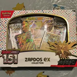 Pokemon TCG: Scarlet & Violet 151 Zapdos ex Collection Box - Promo, Booster - Image 1
