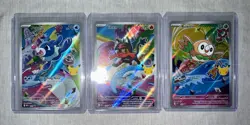 Pokemon First Partner Illustration Collection Series 1 Alolan GEN 7 Starters set - Image 1