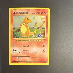 Pokemon TCG Charmander Toys R Us Promo Evolutions Holo 9/108 with a SWIRL - Image 1