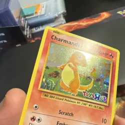 Pokemon TCG Charmander Toys R Us Promo Evolutions Holo 9/108 with a SWIRL - Image 3