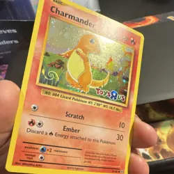 Pokemon TCG Charmander Toys R Us Promo Evolutions Holo 9/108 with a SWIRL - Image 4