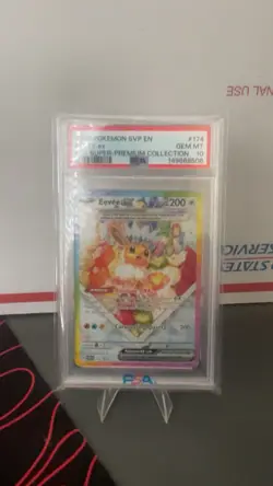 Pokemon Prismatic Evolutions Super-Premium Collection #174 Eevee EX, PSA 10 - Image 1