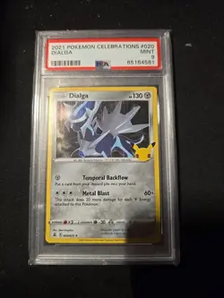 Dialga 2021 Pokemon Celebrations Number 020 PSA 9 - Image 1