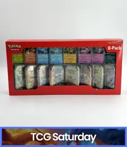 2025 POKEMON PRISMATIC EVOLUTIONS COSTCO 8-TIN WITH PROMOS SEALED - Image 1