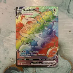 Pokemon Snorlax VMAX Secret Rare Full Art Holo 206/202 Sword & Shield VMAX - Image 1
