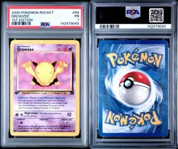 2000 Pokemon Rocket Drowzee #54 1st Edition PSA 1 - Image 3