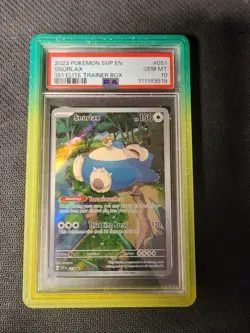 Snorlax 051/165 151 Elite Trainer Box Svp En-sv Black Star Promo Pokemon PSA 10 - Image 1
