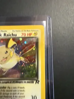 Vintage Pokemon TCG Dark Raichu Team Rocket 83/82 Holo Secret Rare 2000 Wizards - Image 5