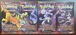 4 Pokemon Destined Rivals Booster Packs - Sealed - Scarlet & Violet - Image 2
