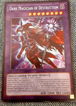 Yugioh Dark Magician of Destruction MZMU-EN011 1st Edition Fusion/Effect Holo - Image 1