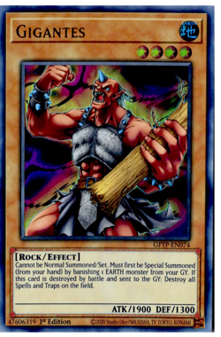 Gigantes GFTP-EN074 1st Edition Ultra Rare Yugioh Trading Card - Image 1