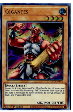 Gigantes GFTP-EN074 1st Edition Ultra Rare Yugioh Trading Card - Image 3