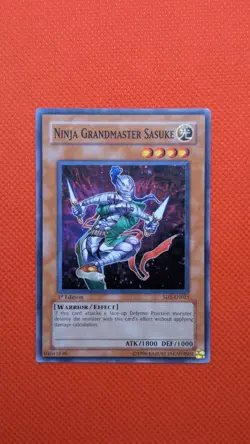 Ninja Grandmaster Sasuke SD5-EN015 1st Edition Yu Gi Oh! TCG NM - Image 1