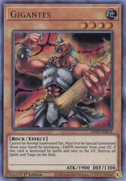 Gigantes GFTP-EN074 UR NM Ghosts from the Past 1st Ed Yugioh! - Image 1