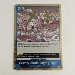 Gravity Blade Raging Tiger OP06-058 (R) Wings of the Captain Foil One Piece - NM - Image 1