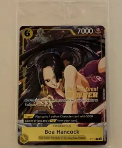 One Piece Boa Hancock Release Event Winner P-115 Sealed Holo Stamp - Image 1