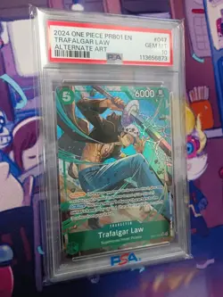 2024 One Piece PRB01 Trafalgar Law Alt Art PSA 10 - Image 1