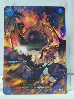 One Piece TCG Op-14 The Azure Sea’s Seven EB01-023 Edward Weevil SP English - Image 1