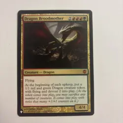 MTG Mystery Booster Dragon Broodmother Near Mint Mythic Rare NM Devour Tokens - Image 1