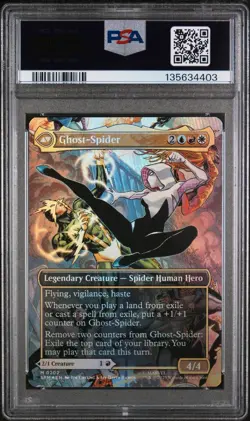 2025 MTG Gwen Stacy (Borderless, Foil) 202 Marvel Spider-Man - PSA Gem Mint 10 - Image 2